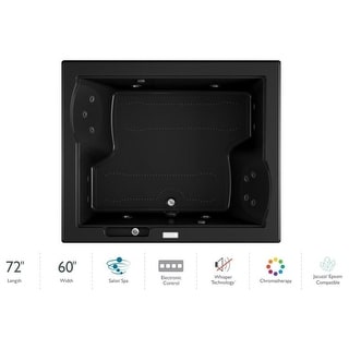 Jacuzzi Fuzion 72" Salon Spa Drop-In or Undermount Bathtub with - Bed ...
